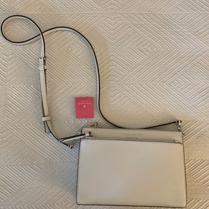 NWT Kate Spade Zip Crossbody White